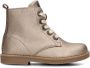 Apples & Pears B0010526 Veterboots Laarzen Met Veters Meisjes Goud - Thumbnail 2