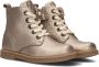 Apples & Pears B0010526 Veterboots Laarzen Met Veters Meisjes Goud - Thumbnail 3