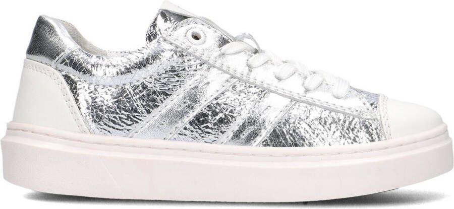 Apples & Pears Boo12076 Lage sneakers Leren Sneaker Meisjes Zilver