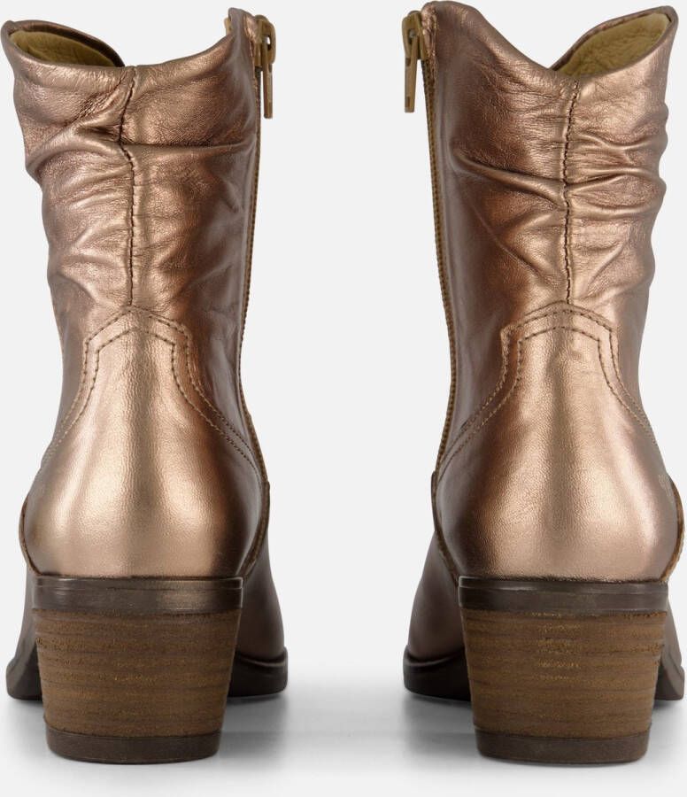 Aqa Cowboylaarzen metallic Leer Dames