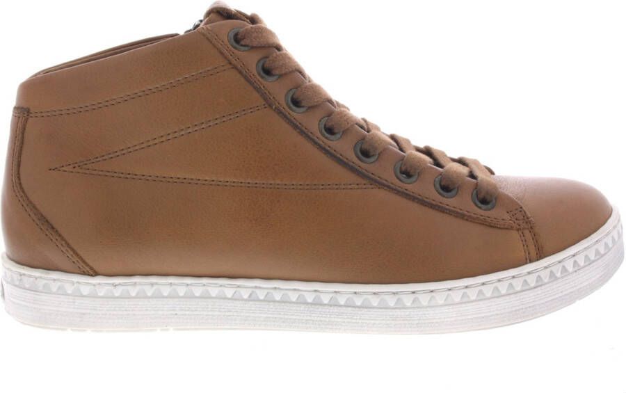 Aqa Dames Veterschoenen A8411-a20 Cognac