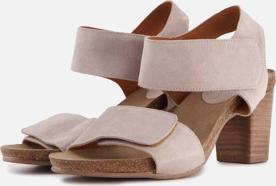 Aqa Sandalen met hak grijs Suede Dames