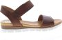 AQA Shoes A8570 Volwassenen Platte sandalenDames Sandalen Cognac - Thumbnail 1