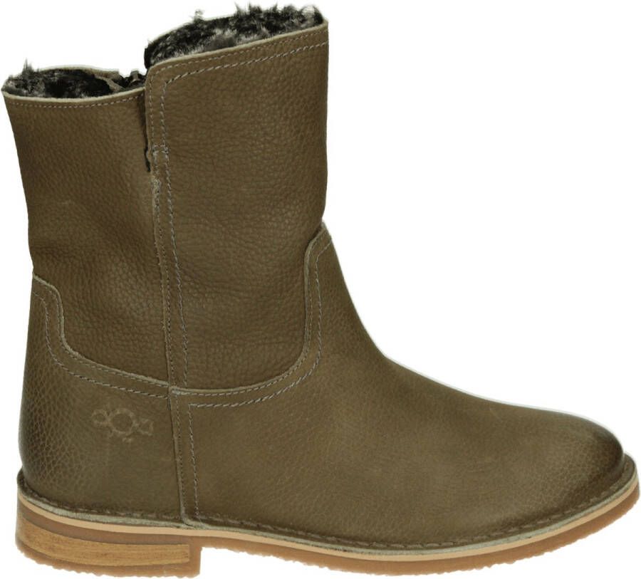 AQA Shoes A8655 Gevoerde laarzenSnowbootsDames laarzen Groen