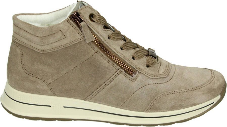 Ara 1224808 VeterlaarzenHoge sneakersDames veterschoenenHalf-hoge schoenen Taupe