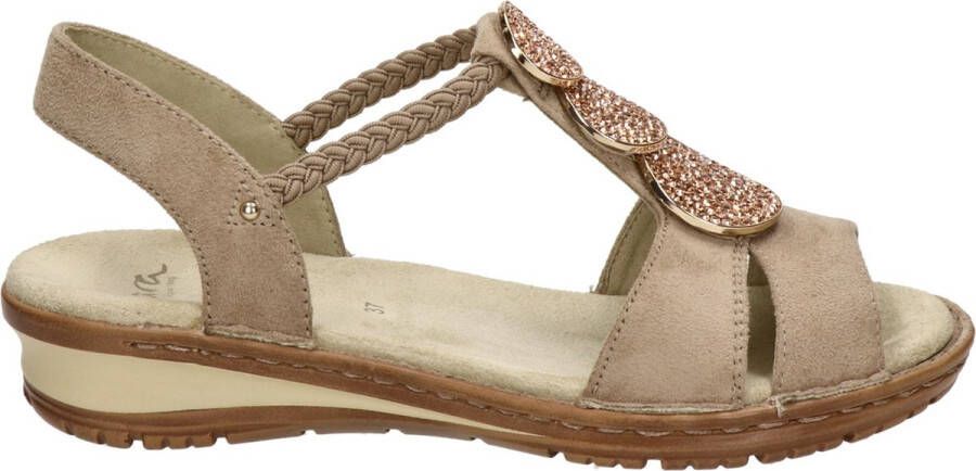 Ara 1227239 Volwassenen Sandalen met hak Kleur Wit beige