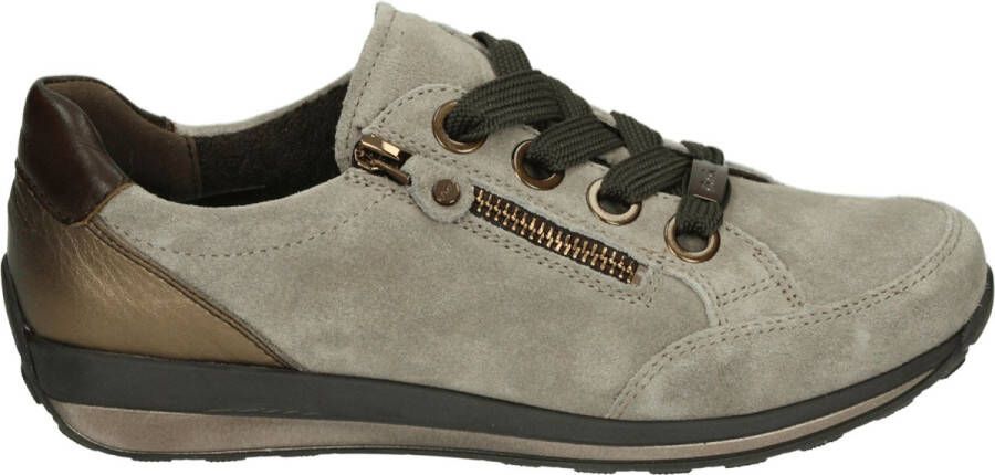 Ara Osaka 12-44587-64 Moon Grey Caffee H-Wijdte Veterschoenen