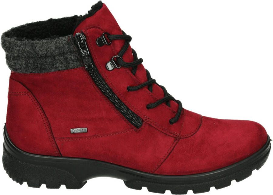 Ara 1249309 VeterlaarzenHoge sneakersDames veterschoenenHalf-hoge schoenen Rood