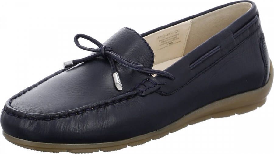 Ara Comfortabele leren damesloafer Blue Dames