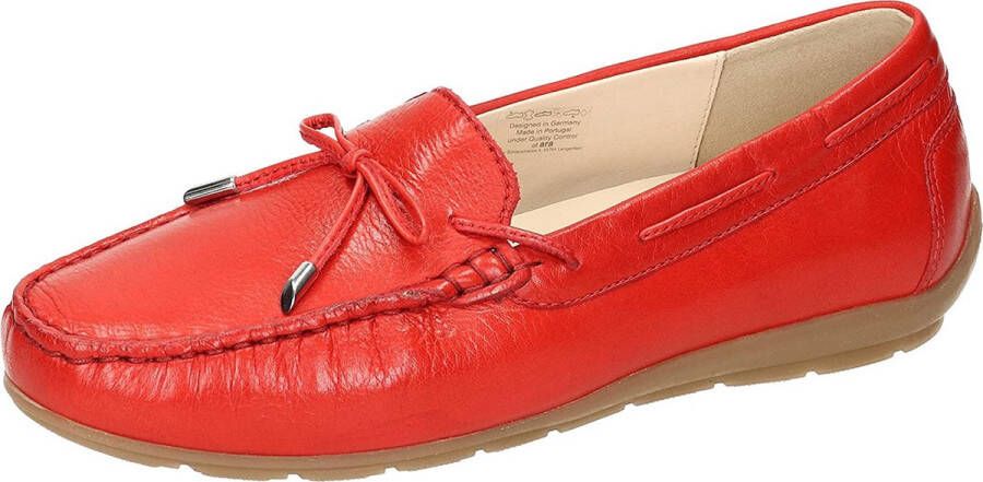 Ara Comfortabele leren damesloafer Red Dames