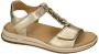 Ara 1234826 Volwassenen Platte sandalenDames Sandalen Metallics - Thumbnail 1