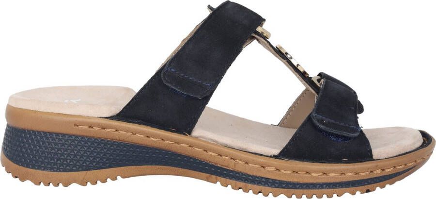 Ara Blauwe Dames Slide Sandaal Collectie Blue Dames