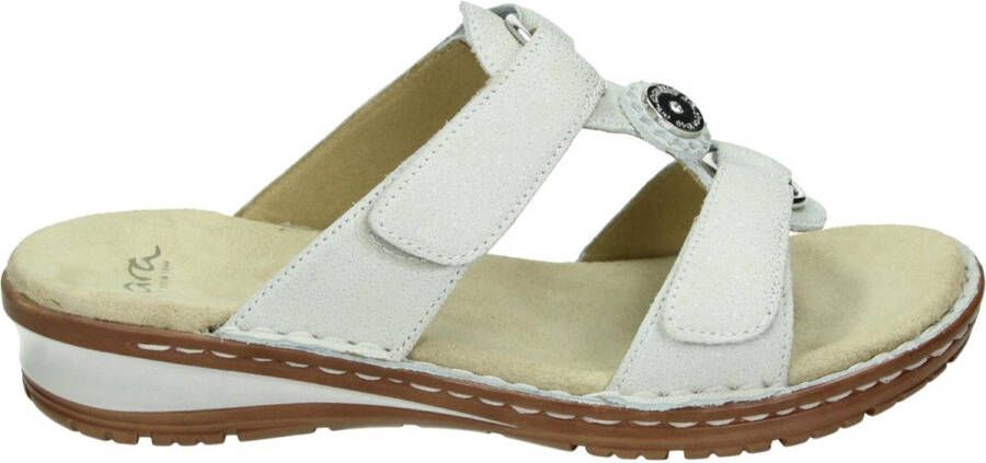 Ara Slipper Grijs Zilver Hawai Wijdte G 12 27232 78 Zacht Voetbed