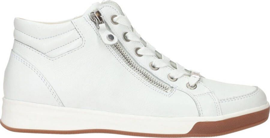 Ara 1244499 Volwassenen VeterlaarzenHoge sneakersDames veterschoenenHalf-hoge schoenen Wit beige