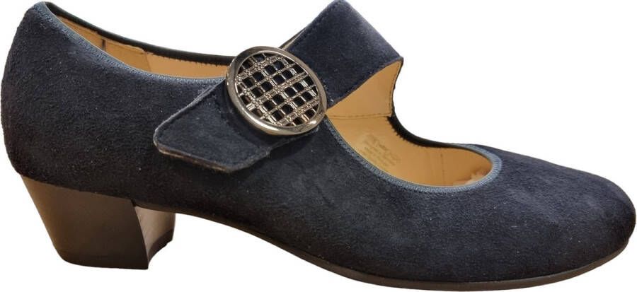 Ara pump met klitteband art 12-63630 blauw