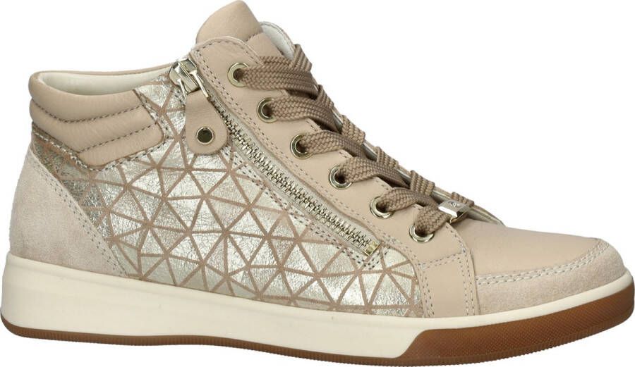 Ara Rome high dames hoge sneaker Beige multi