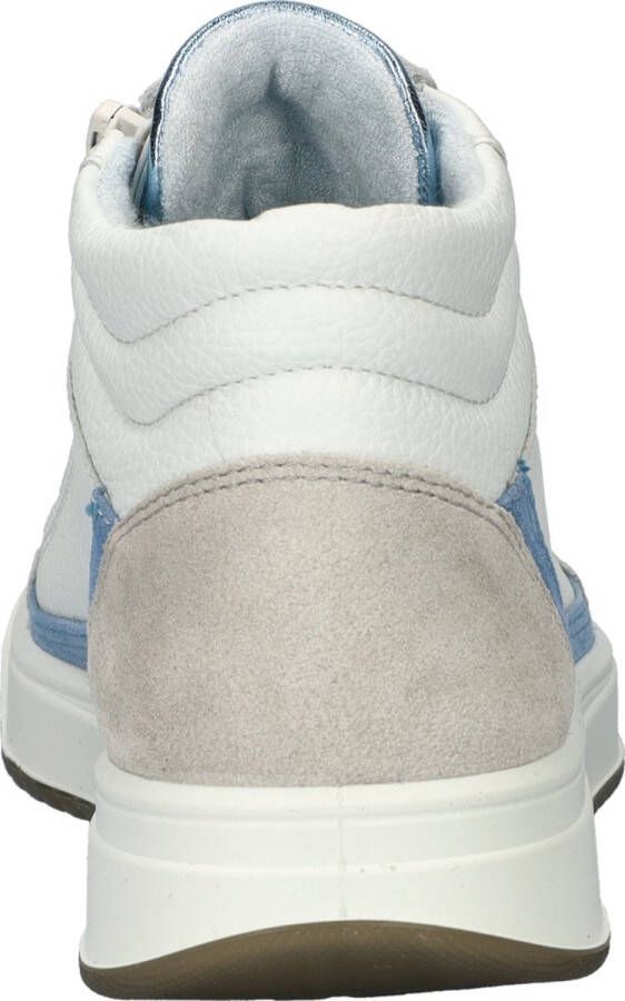 Ara Rom High dames sneaker Wit blauw