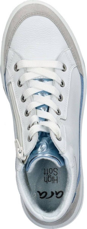 Ara Rom High dames sneaker Wit blauw