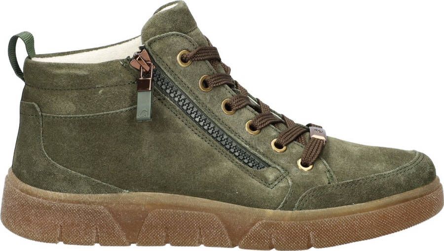 Ara Rome dames hoge sneaker Groen