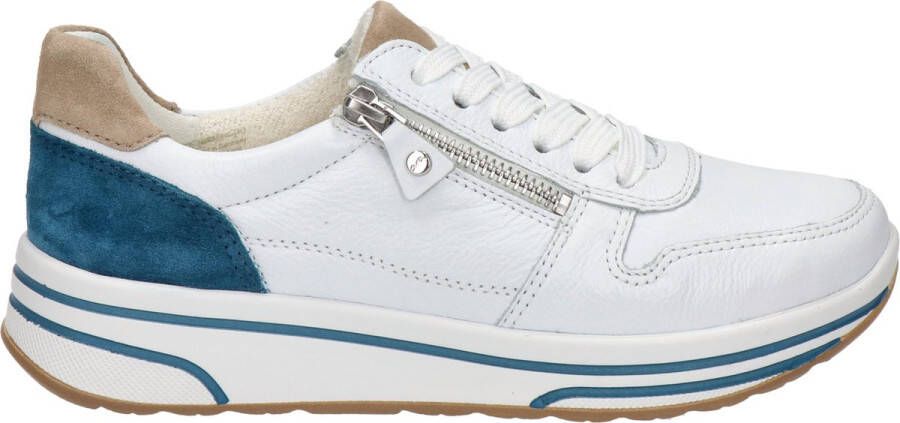 Ara Sapporo 2.0 dames sneaker Wit blauw