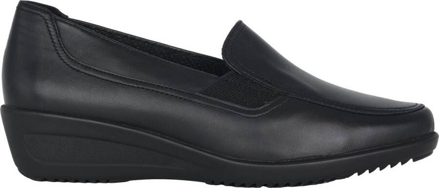 Ara Zwarte brede loafer voor dames Black Dames