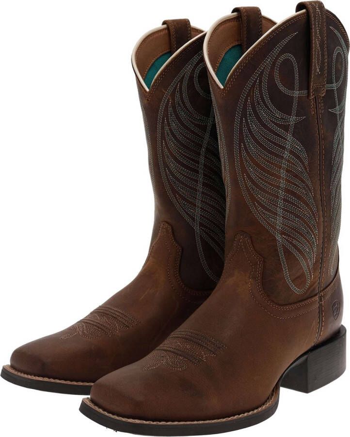 Ariat 18528 ROUND UP WST Brown dames western rijlaars bruin