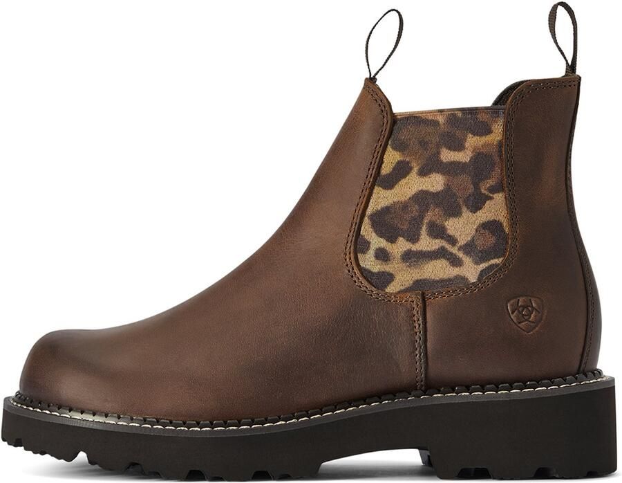 Ariat 42418 FATBABY TWIN GORE Tan Leopard Dames Western Paardrijlaars bruin 41 (7 UK)