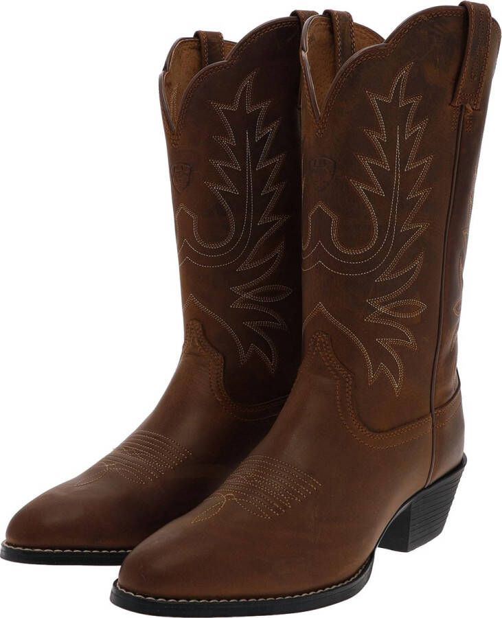 Ariat HERITAGE WESTERN R TOE dames western laarzen bruin 38 (5 UK)