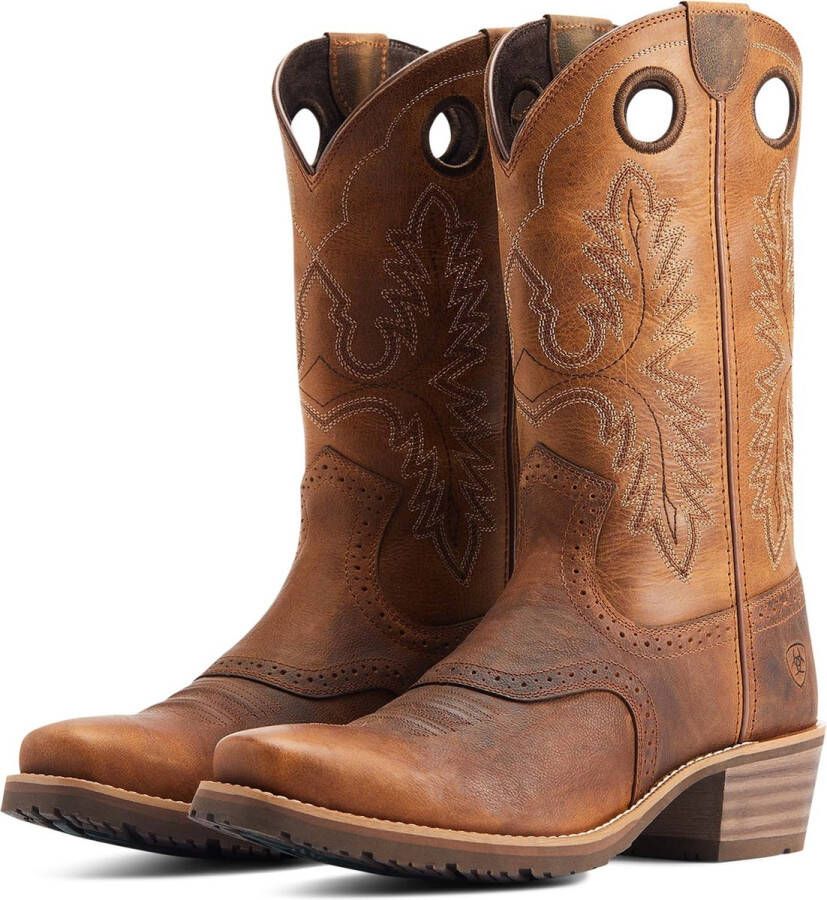 Ariat HYBRID ROUGHSTOCK SQUARE TOE western rijlaarzen bruin 41 (7 UK)