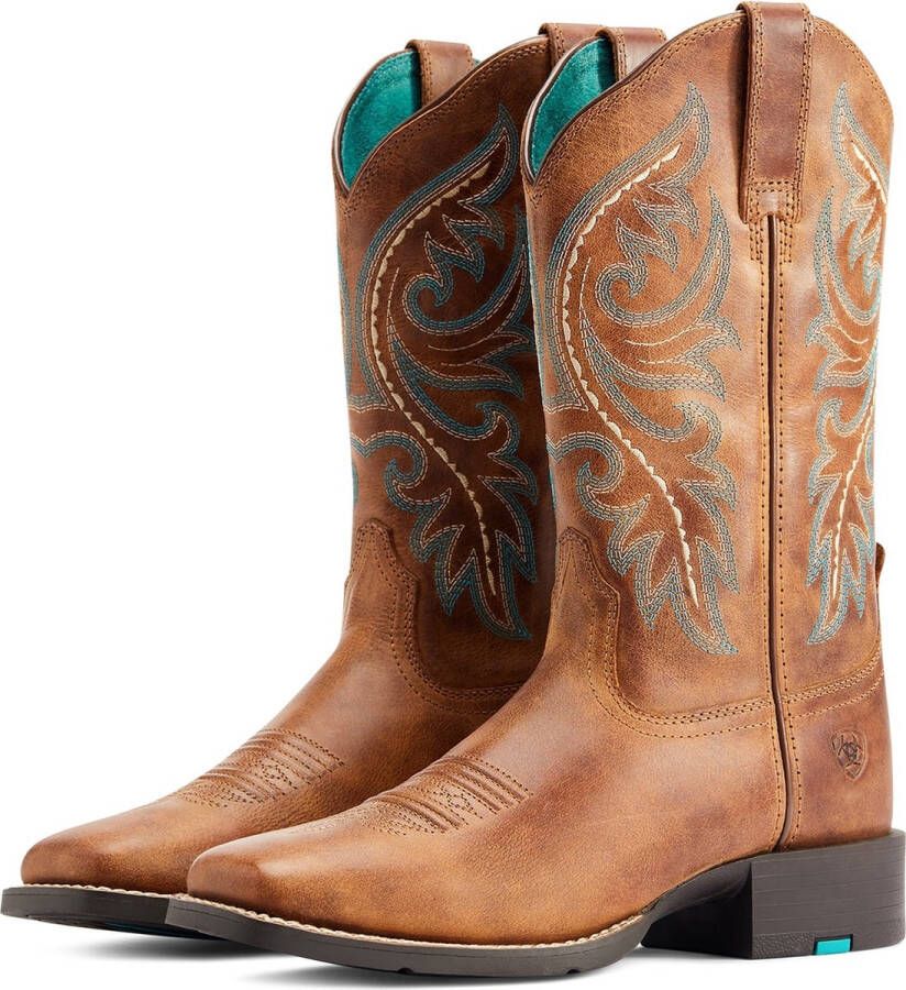 Ariat ROUND UP BACK ZIP western rijlaarzen bruin