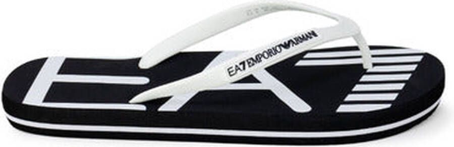 Emporio Armani EA7 Logo Flip-Flops Black- Heren Black