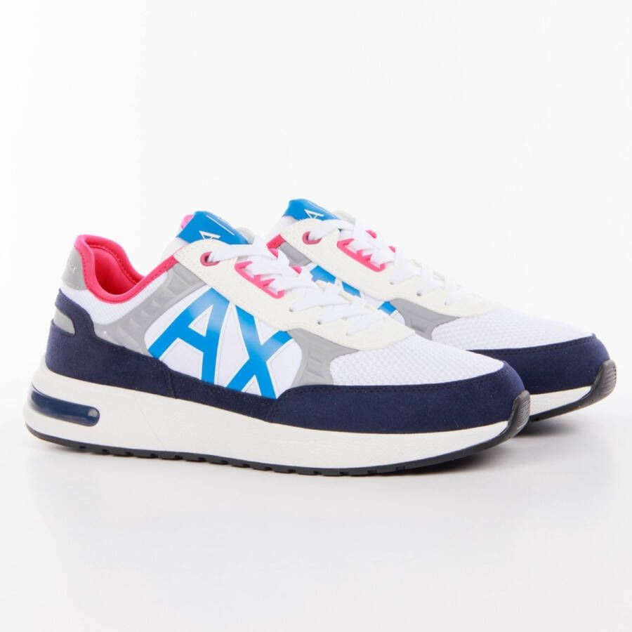 Armani Exchange Blauwe Sneakers Stijlvol Casual Sportief Multicolor Heren