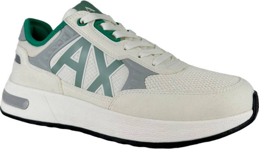 Armani Exchange Witte Sneakers Casual Eigentijdse Stijl White Heren