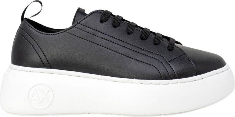 Armani Exchange Zwarte Sneakers met Flatform Zool Black Dames