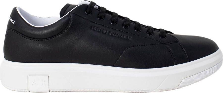 Armani Exchange Blauwe Leren Sportieve Sneakers met Rubberen Zool Blue Heren