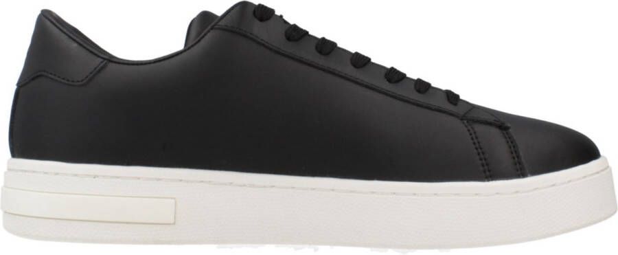 Armani Exchange Zwarte Sneakers met Logo en Contrastbanden Black Heren