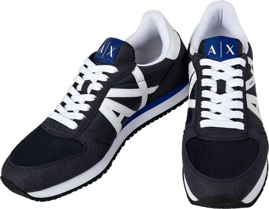 Armani Exchange Blauwe Marineblauwe Hardloopschoenen Xux017 Xcc68 K487 Blue Heren