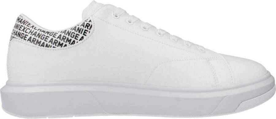 Armani Exchange Essentiële en klassieke witte sneakers White Heren