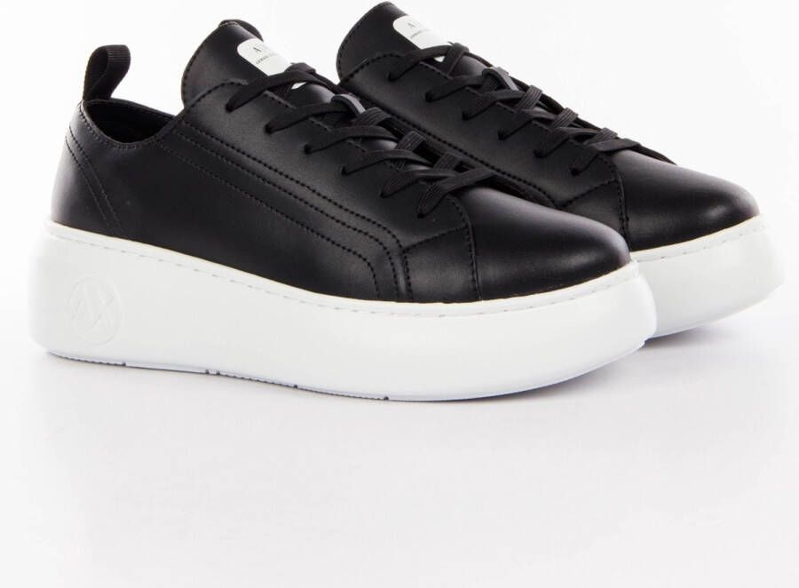 Armani Exchange Zwarte Sneakers met Flatform Zool Black Dames