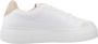 Armani Exchange Contrast Logo Sneakers Xdx147 Optic White Dames - Thumbnail 1