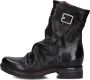 A.s.98 B80213 Enkellaarsjes Enkelboots met rits Dames Zwart - Thumbnail 2