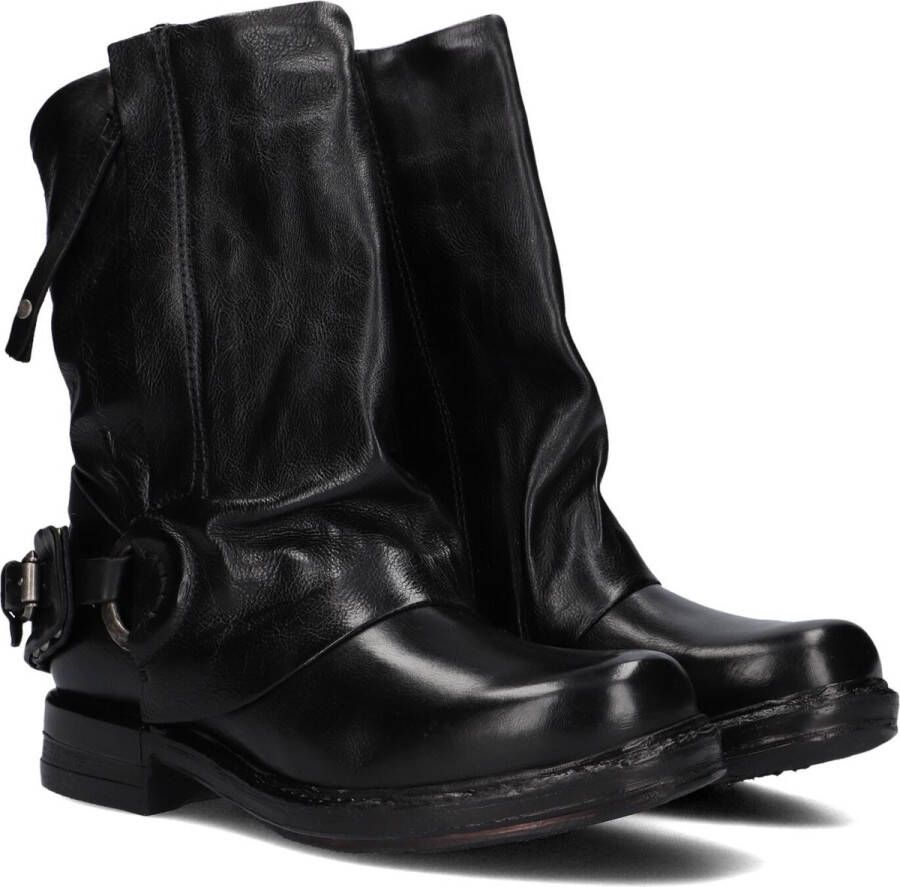 A.s.98 B80220 Enkellaarsjes Enkelboots met rits Dames Zwart