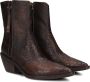 A.s.98 B84205 Enkellaarsjes Enkelboots met rits Dames Bruin - Thumbnail 2