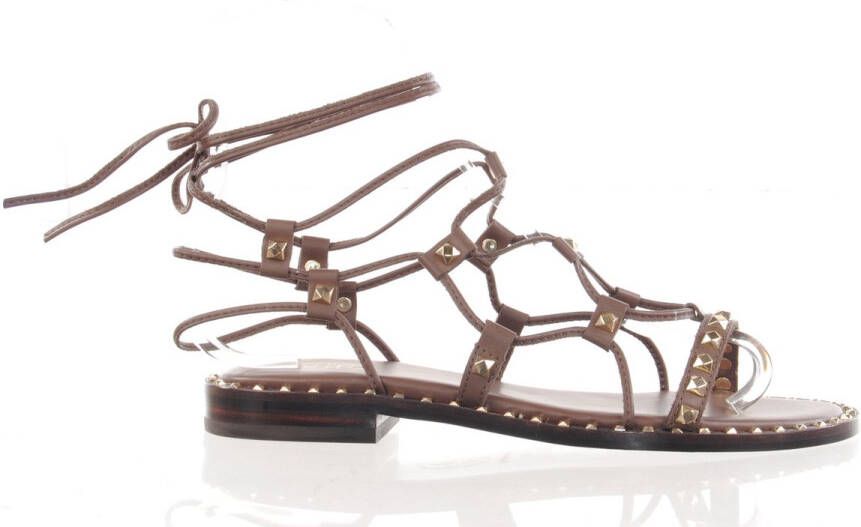 Ash Modieuze Platte Sandalen voor Vrouwen Brown Dames