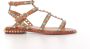 Ash Stud Embellished Leren Sandalen Brown Dames - Thumbnail 1