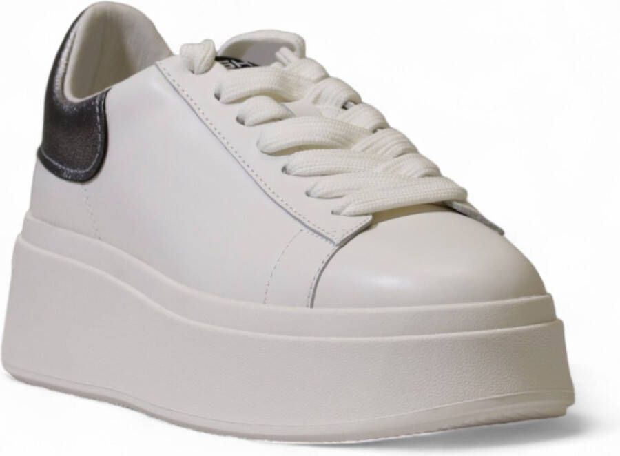 Ash Witte Leren Sneakers met Rubberen Zool White Dames