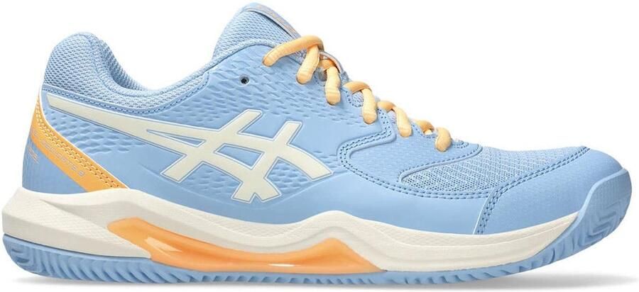 ASICS Gel-Dedicate padelschoenen lichtblauw ecru oranje