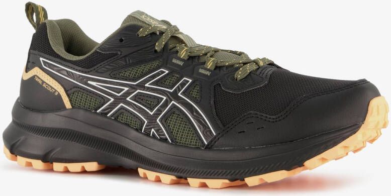 ASICS Trail Scout 3 heren trail hardloopschoenen zwart Uitneembare zool