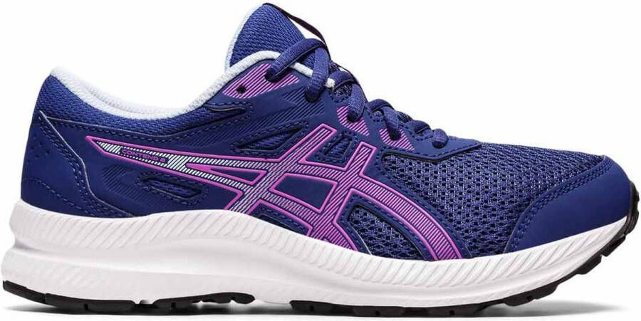 ASICS Contend 8 GS Hardloopschoenen Dive Blue Orchid Kinderen