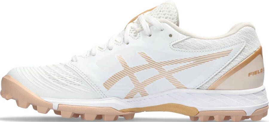 ASICS Field Ultimate FF 2 Women White Champagne Hockeyschoen